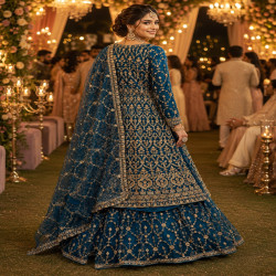 Premium Indo-Western Farsi Lehenga Choli Set